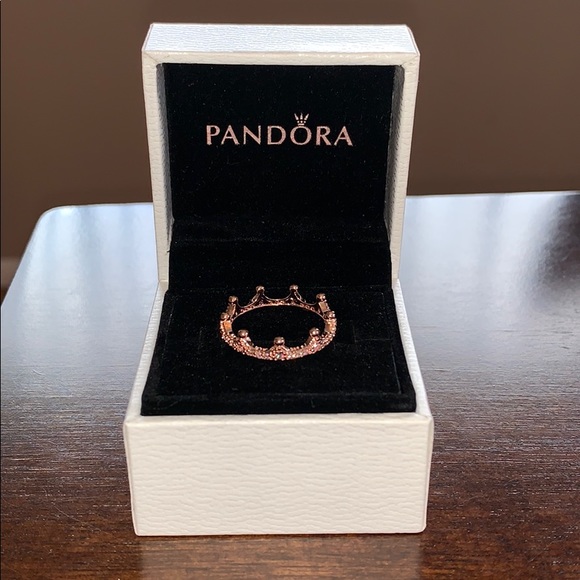 Pandora Jewelry - 🔥💖Pandora’s PINK ENCHANTED CROWN ROSE ring💖🔥